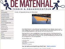 Tablet Screenshot of matenhal.nl